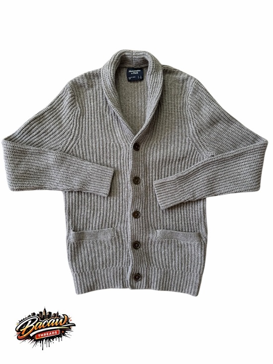 Abercrombie & Fitch Other - Abercrombie & Fitch Men's Shawl Collar Cardigan - Gray
